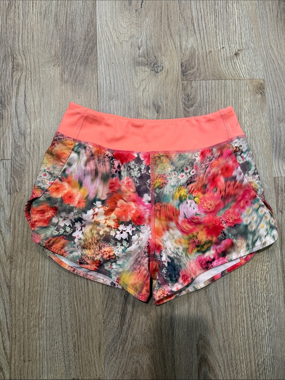 Athleta Girl Orange/Pink floral Shorts
